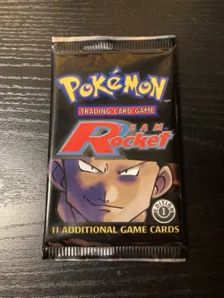 1st Edition Team Rocket Booster Pack (Giovanni Cover) Vintage Pokemon 2000 TCG - Image 1