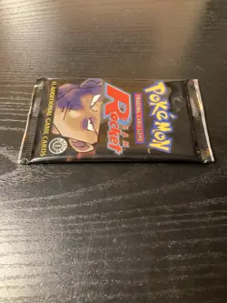 1st Edition Team Rocket Booster Pack (Giovanni Cover) Vintage Pokemon 2000 TCG - Image 3