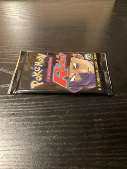 1st Edition Team Rocket Booster Pack (Giovanni Cover) Vintage Pokemon 2000 TCG - Image 4