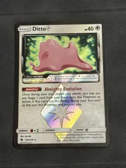 Ditto Prism Star Holo Card 154/214 Sm-Lost Thunder LP Condition - Image 4