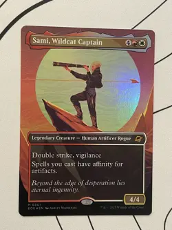 1x Sami, Wildcat Captain, Borderless Art Foil, Edge of Eternities, Magic MTG NM - Image 1