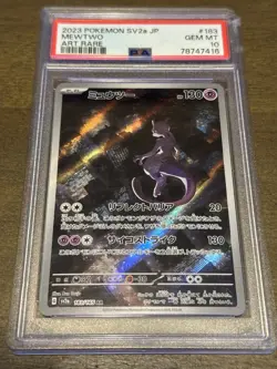 PSA 10 Gem Mint 2023 Pokemon SV2a JP Mewtwo Art Rare Holo Japanese 183/165 - Image 1