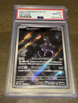 PSA 10 Gem Mint 2023 Pokemon SV2a JP Mewtwo Art Rare Holo Japanese 183/165 - Image 3