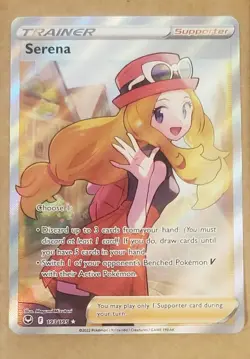 Serena (Full Art) 193/195 Ultra Rare SWSH12: Silver Tempest Pokemon NM - Image 1
