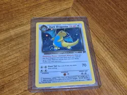 Pokemon Team Rocket Set Dark Dragonite 5/82 Rare Holo 1st Edition Swirl LP/MP - Image 1