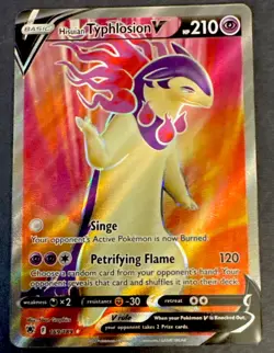 Hisuian Typhlosion V 169/189 Astral Radiance Full Art Ultra Rare Pokemon Card NM - Image 1