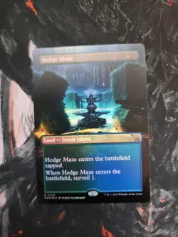 MTG Hedge Maze 326 Rare Foil Borderless Land Murders at Karlov Manor - Image 1