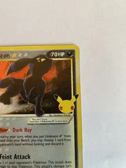 Umbreon Gold Star 17/17 Celebrations Classic Collection PokÃ©mon TCG Card - Image 3