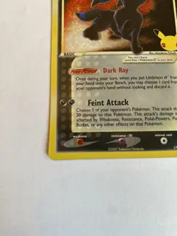 Umbreon Gold Star 17/17 Celebrations Classic Collection PokÃ©mon TCG Card - Image 5