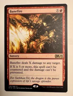 Banefire #130 Core Set 2019 M19 Magic MTG - Image 1