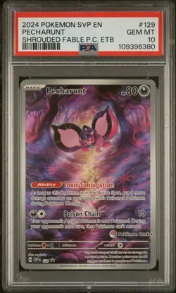 Pecharunt - (Pokemon Center Exclusive) Sv: Scarlet & Violet Promo Cards PSA 10 - Image 1