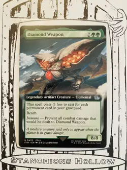 MTG Diamond Weapon (Extended Art) (Foil) - FINAL FANTASY (FIN) U 0470 - Image 1