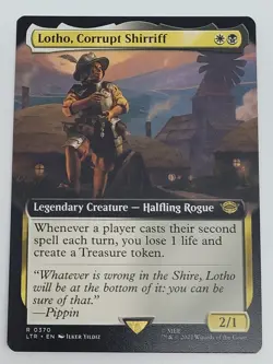 MTG Lord of the Rings Lotho, Corrupt Shirriff Extended Art #370 Magic LOTR - Image 1