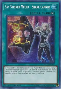 Yugioh! LP Sky Striker Mecha - Shark Cannon - DASA-EN036 - Secret Rare - 1st Edi - Image 1