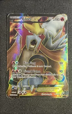 POKÃ‰MON CARD 2012 ENTEI EX FULL ART 103/108 BLACK & WHITE DARK EXPLORERS - Image 1