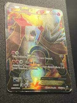 POKÃ‰MON CARD 2012 ENTEI EX FULL ART 103/108 BLACK & WHITE DARK EXPLORERS - Image 2