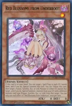 Yugioh! LP Red Blossoms from Underroot - DUDE-EN006 - Ultra Rare - 1st Edition L - Image 1