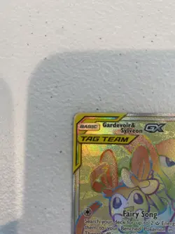 Gardevoir & Sylveon GX 225/214 Unbroken Bonds Rainbow 2019 Rare Pokemon - Image 2
