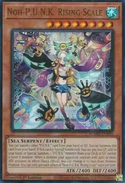 Yugioh! LP Noh-P.U.N.K. Rising Scale - BLMM-EN050 - Ultra Rare - 1st Edition Lig - Image 1