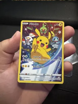 PokÃ©mon TCG Pikachu SWSH Black Star Promo SWSH020 Holo CARD - Image 10