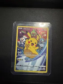 PokÃ©mon TCG Pikachu SWSH Black Star Promo SWSH020 Holo CARD - Image 2