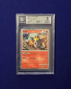 Beckett 5 Entei Holo #SL3 Call of Legends 2011 Pokemon (Shiny) - Image 1