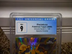 Electabuzz Topps Chrome cgc 9 MINT Pokemon SPECTRA card #125 Series 2 psa 2000 - Image 2