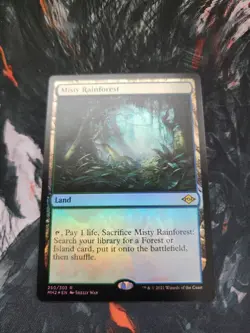 MISTY RAINFOREST Foil Modern Horizons 2 Magic The Gathering- NM-MTG #250 - Image 1