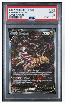 Pokemon Giratina V Lost Origin Full Alt Art #186 PSA 9 Mint - Image 3