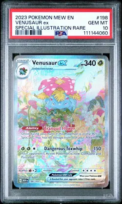 PSA 10 GEM MINT Venusaur ex 198/165 Sv: Scarlet & Violet 151 SIR Pokemon - Image 1