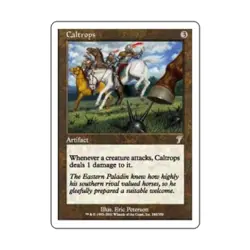 WOTC MtG 7th Ed Caltrops (U) VG - Image 1