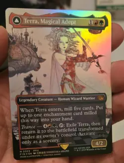 Terra Magical Adept Borderless Final Fantasy Foil Card 323 MTG - Image 1