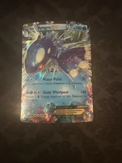 Kyogre EX - 54/160 - Pokemon Primal Clash XY + 3 Yugioh Cards - Image 1