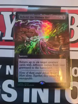 MTG Magic The Gathering Behold The Sinister Six Promo Card Foil Pax West 2025 - Image 1