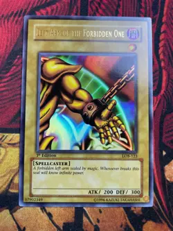 Left Arm Of The Forbidden One Exodia 1st Ed LOB-123 Yugioh- Asian English - Image 1