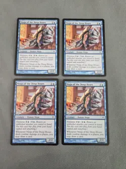 Playset x4 Ninja of the Deep Hours Betrayers of Kamigawa MTG - Mod Play - Image 1