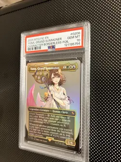 Magic the Gathering Final Fantasy Yuna Grand Summoner Foil Borderless Card#0208 - Image 2