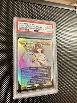 Magic the Gathering Final Fantasy Yuna Grand Summoner Foil Borderless Card#0208 - Image 3