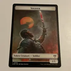 MTG Emblem - Ob Nixilis of the Black Oath (0052) // Soldier (0009) Double-Sided  - Image 2