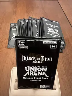 Union Arena Card Game Attack on Titan Release Event Pack English New X23 - Image 2