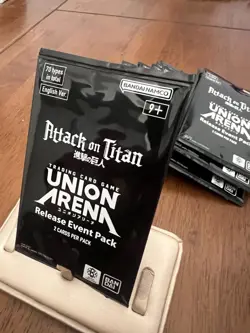 Union Arena Card Game Attack on Titan Release Event Pack English New X23 - Image 3