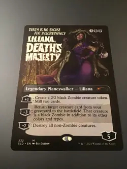 MTG Secret Lair #232 Liliana, Deaths Majesty (Movie Poster) NM - Image 1