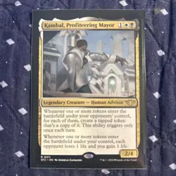 Outlaws of Thunder Junction Kambal, Profiteering Mayor #211 MTG NM - Image 1