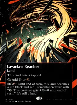 MTG: Edge of Eternities: Stellar Sights #67 Lavaclaw Reaches (0067) (Borderless) - Image 1