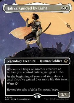 MTG: Edge of Eternities #289 Haliya, Guided by Light (Borderless) - Image 1