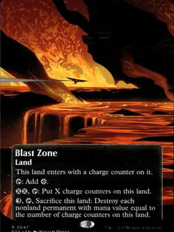 MTG: Edge of Eternities: Stellar Sights #47 Blast Zone (0047) (Borderless) - Image 1