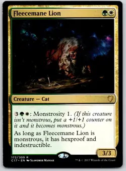 Fleecemane Lion - Commander 2017 C17 - MTG - LP Magic - 172 R - Image 1