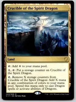 Crucible of the Spirit Dragon - Commander 2017 C17 - MTG - LP Magic - 243 R - Image 1