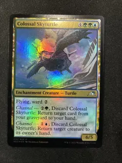 MTG- Colossal Skyturtle Kamigawa: Neon Dynasty FOIL - LP - Image 1