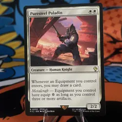 1x - Puresteel Paladin #250 - Commander: Final Fantasy FIC - NM MTG - Image 1